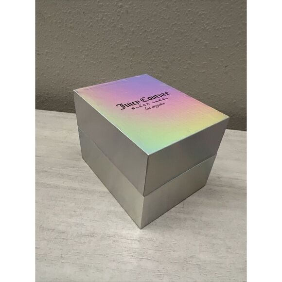 Juicy Couture Black Label NIB Black Blue w/Cheetah Wristwatch Watch - Picture 10 of 11